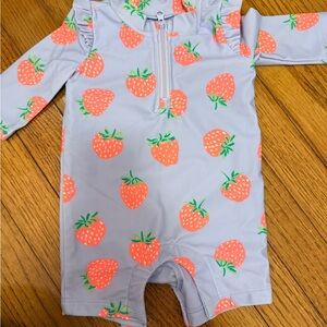 Strawberry Print Baby Gap Swimsuit
